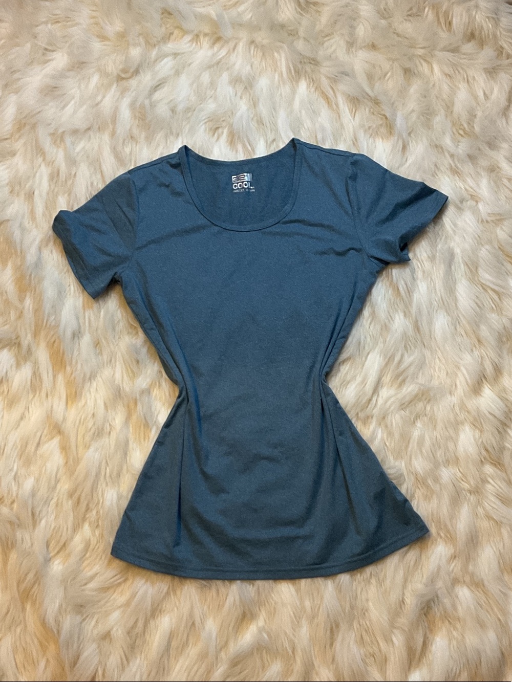Women’s Short Sleeve Scoop Neck Tee — Coolcore Charcoal